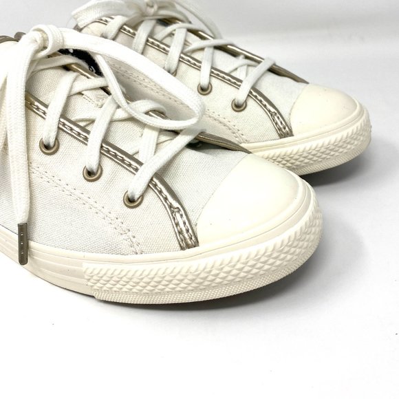 🔥HOT SALE🔥Converse Sandal Women's 570769F CTAS DAINTY MULE SLIP On Gold Canvas - Picture 3 of 10